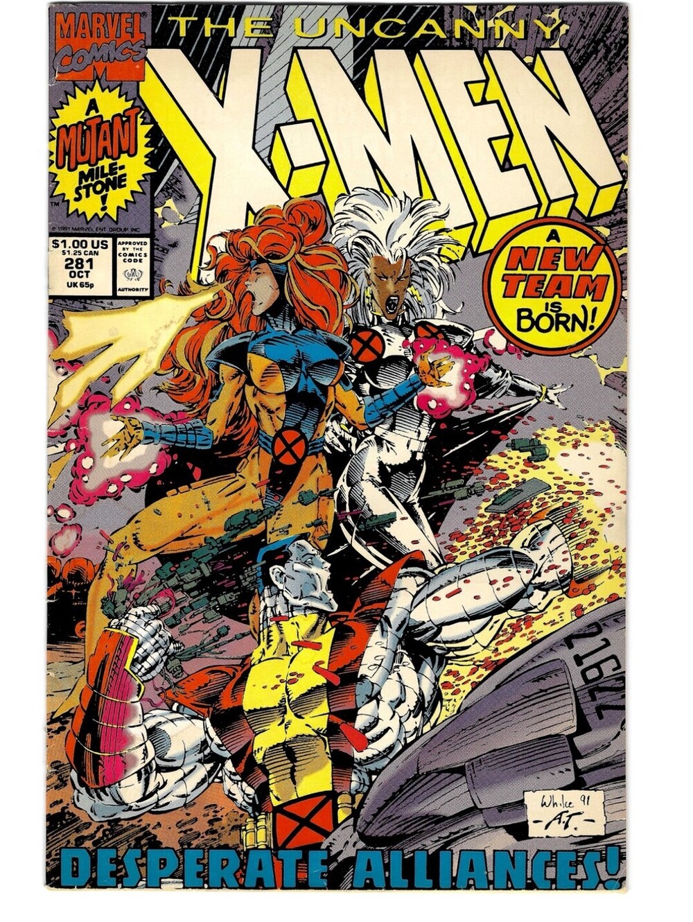 Uncanny X-Men #281 Vol. 1 1991 Marvel Comics New Team is Born - Very Good